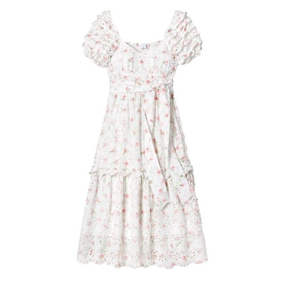 LoveShackFancy Dresses & Skirts - NWT LoveShackFancy x Target  Clementine in White Floral Eyelet Midi Dress 16